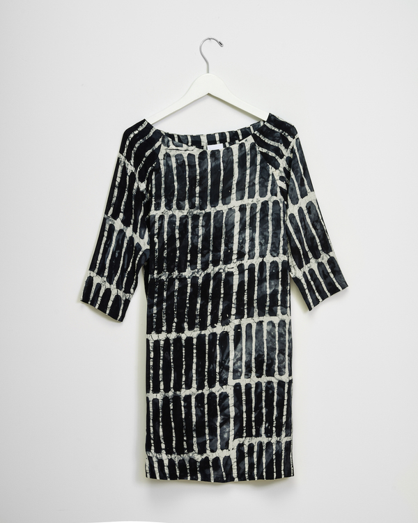 Osei-Duro Linter Dress in Black Chalk Osei-Duro Linter Dress in Black Chalk