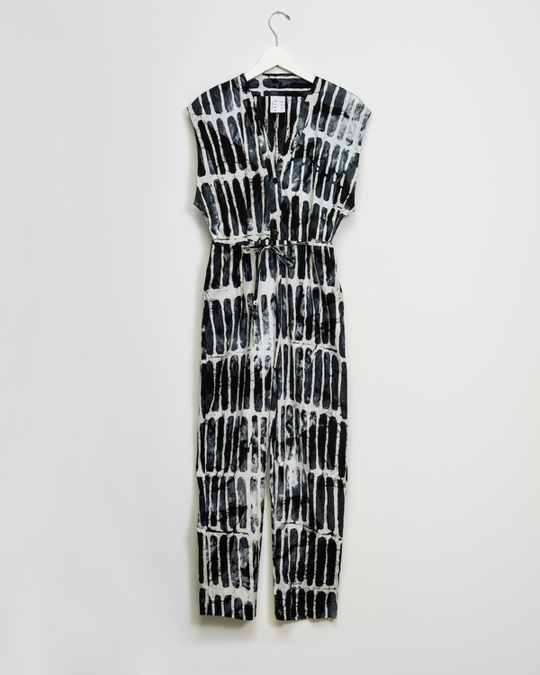 Osei-Duro Accra Romper in Black Chalk Osei-Duro Accra Romper in Black Chalk
