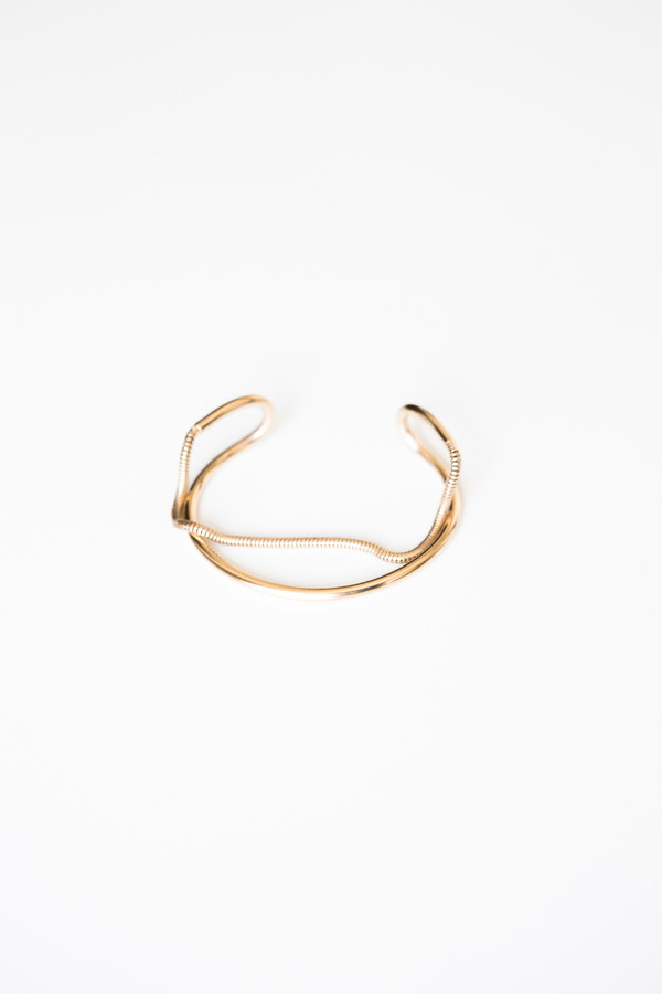 Jorge Morales Gold Plated Brass Bracelet Jorge Morales Gold Plated Brass Bracelet