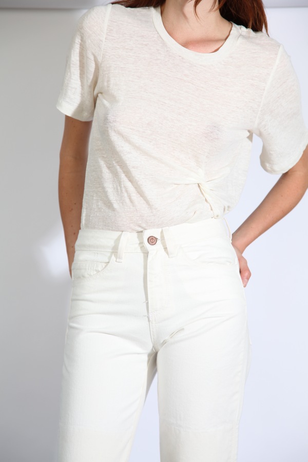 Objects Without Meaning Twist Tee, White Objects Without Meaning Twist Tee, White