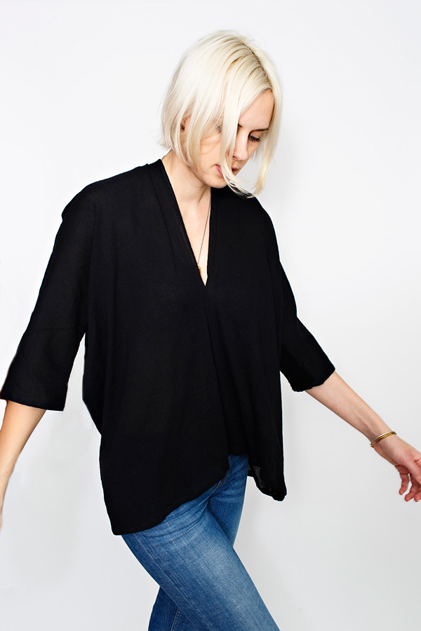 Miranda Bennett Black Muse Top | Cotton Gauze Miranda Bennett Black Muse Top | Cotton Gauze