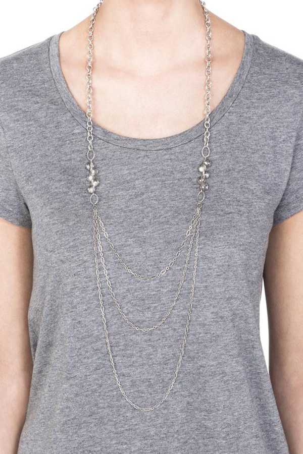 Grayling Cascade Necklace in Silver Grayling Cascade Necklace in Silver