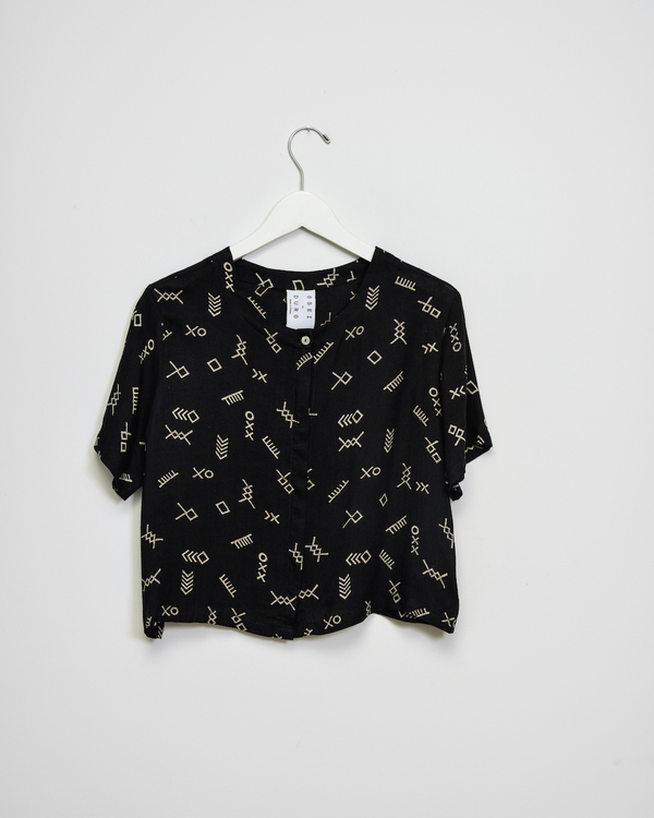 Osei-Duro Adaka Top in Black Jot Osei-Duro Adaka Top in Black Jot