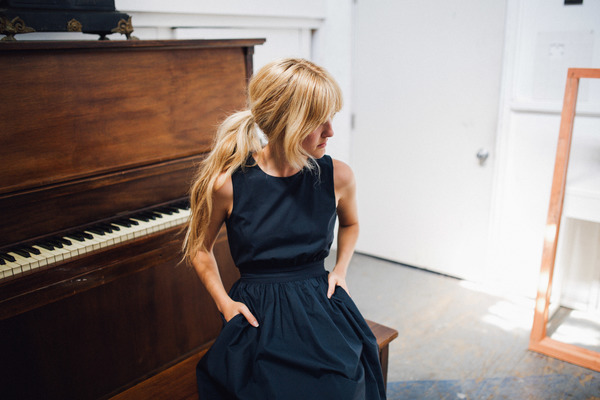 Objects Without Meaning Button Back Dress, Navy Objects Without Meaning Button Back Dress, Navy