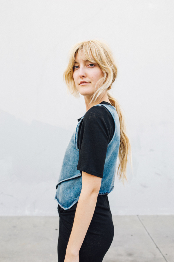 Objects Without Meaning Denim Crop Top, Blue Objects Without Meaning Denim Crop Top, Blue