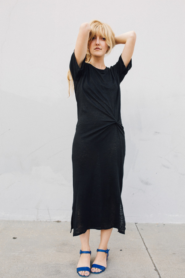 Objects Without Meaning Twist Tee Dress, Black Objects Without Meaning Twist Tee Dress, Black