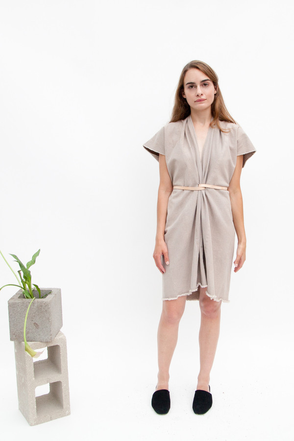 Miranda Bennett Tribute Dress, Denim in Dove Miranda Bennett Tribute Dress, Denim in Dove