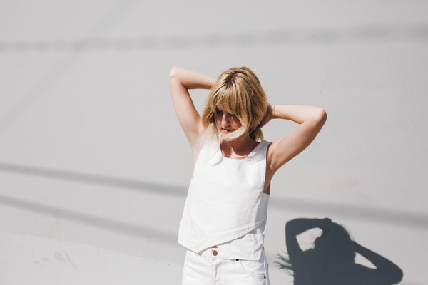 Objects Without Meaning Denim Crop Top, White Objects Without Meaning Denim Crop Top, White