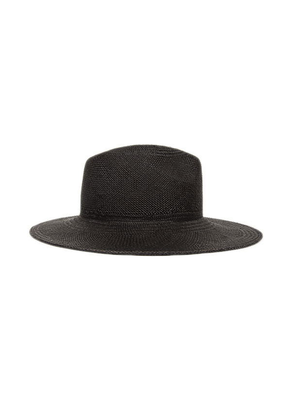 Janessa Leone - Rita Black Panama Hat Janessa Leone - Rita Black Panama Hat