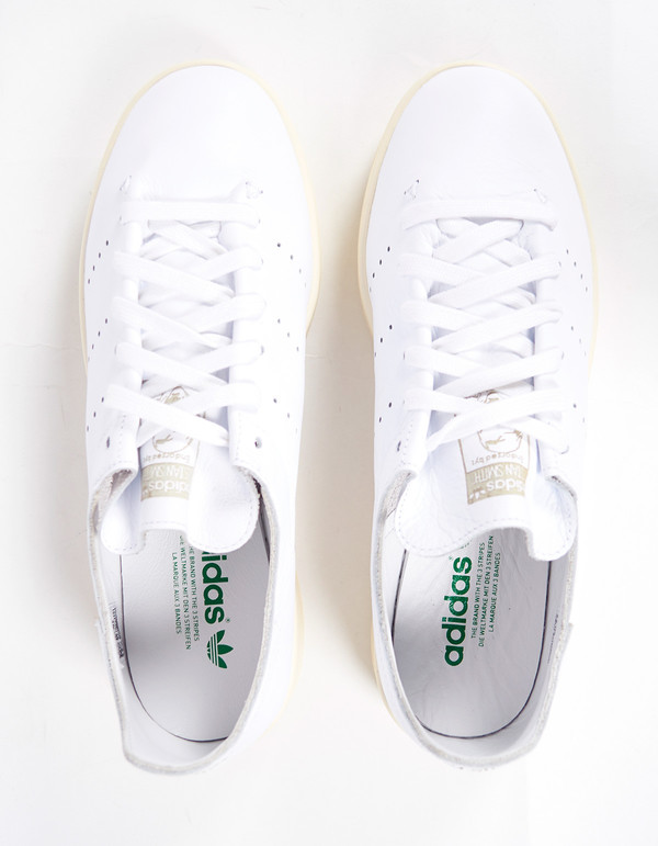 Adidas Men's Stan Smith Lea Sock White Green Adidas Men's Stan Smith Lea Sock White Green