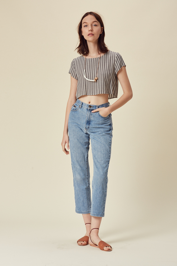 Stil. Ace Crop Top in Stripe Stil. Ace Crop Top in Stripe
