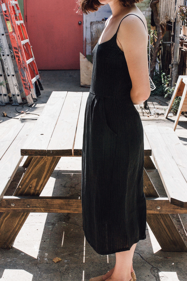 Objects Without Meaning Strappy Dress, Black Ripple Objects Without Meaning Strappy Dress, Black Ripple