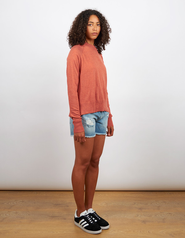 Just Female Neptune Knit Marsala Melange Just Female Neptune Knit Marsala Melange