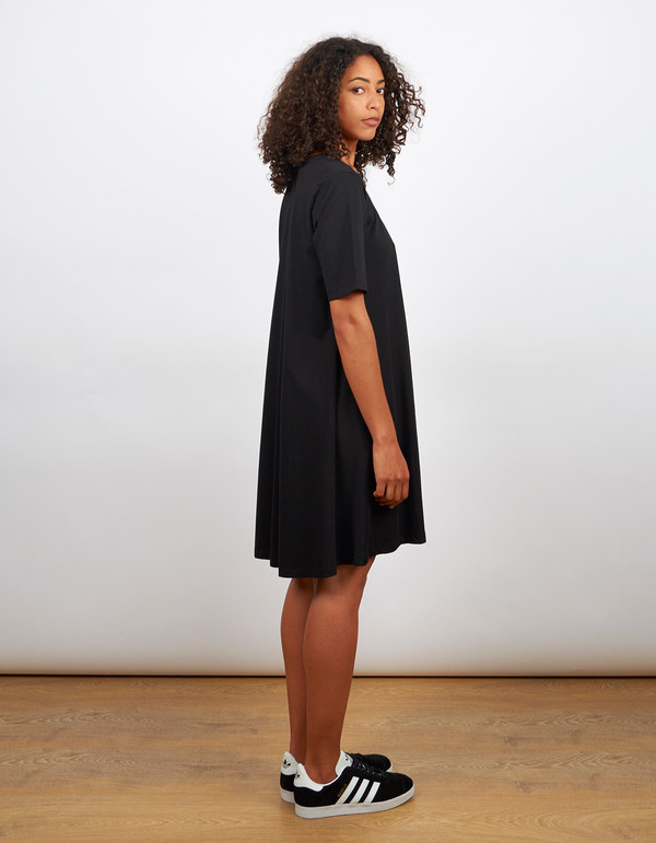 Kowtow Building Block Swing Dress Black Kowtow Building Block Swing Dress Black