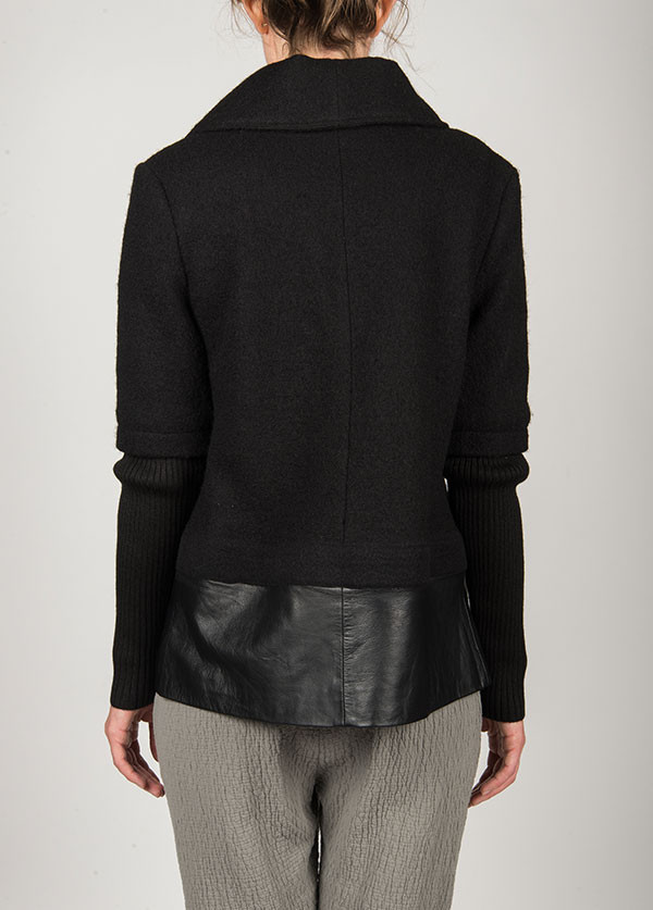 Line Knitwear - The Spencer in Caviar Line Knitwear - The Spencer in Caviar