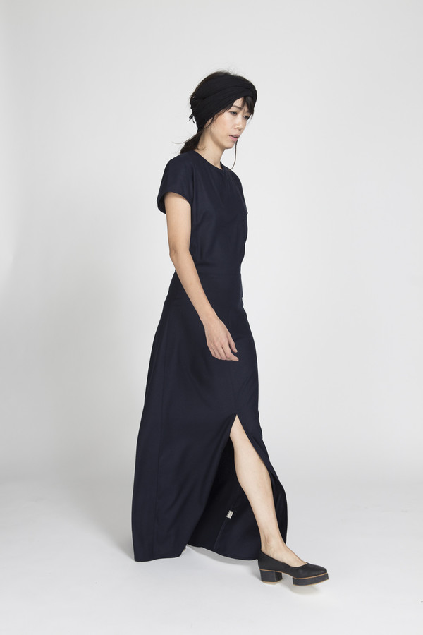 Ali Golden Cap Sleeve Maxi Dress in Black Ali Golden Cap Sleeve Maxi Dress in Black