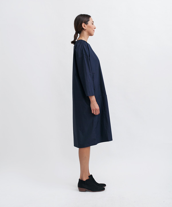 Revisited Matters Cotton Workdress in Navy Revisited Matters Cotton Workdress in Navy