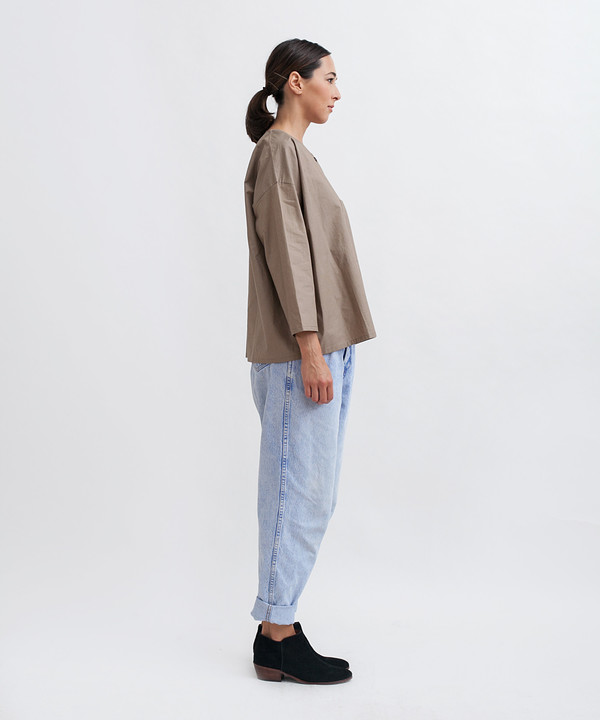 Revisited Matters Cotton Workshirt in Stone Revisited Matters Cotton Workshirt in Stone