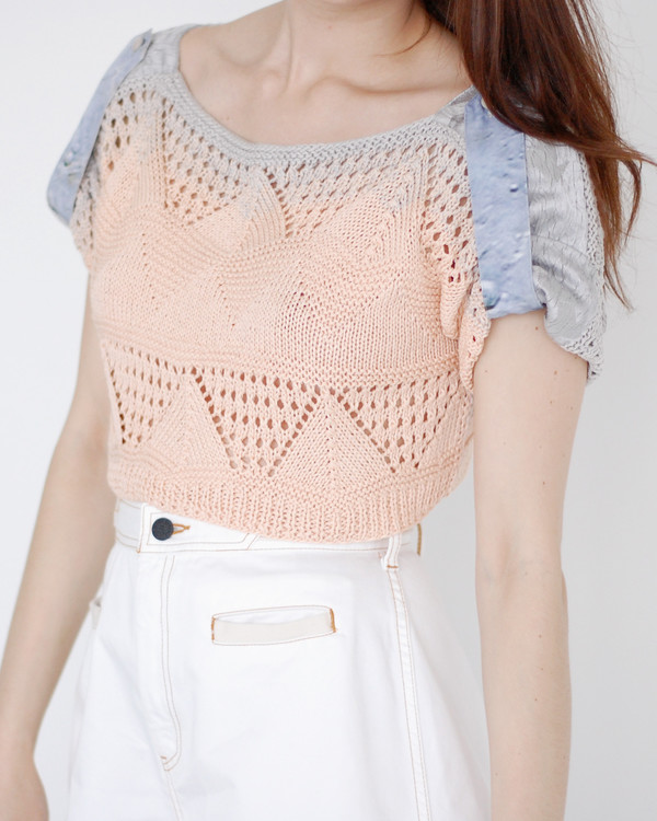 Risto Crochet Cropped Sweater Risto Crochet Cropped Sweater