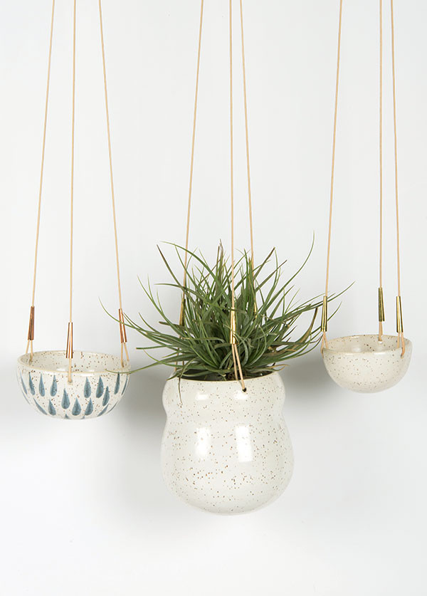 Maggie Boyd Ceramics - Hanging Planter, Large Maggie Boyd Ceramics - Hanging Planter, Large