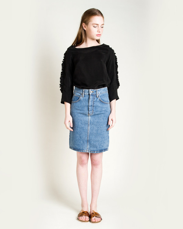 Objects Without Meaning Jena Denim Skirt Objects Without Meaning Jena Denim Skirt