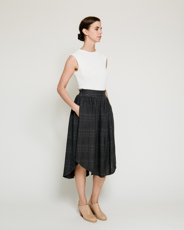 Nico Nico Joplin Textured Skirt in Liquorice Nico Nico Joplin Textured Skirt in Liquorice