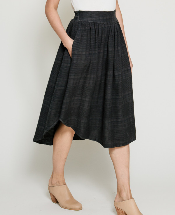 Nico Nico Joplin Textured Skirt in Liquorice Nico Nico Joplin Textured Skirt in Liquorice