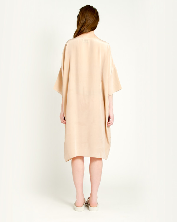 Revisited Matters Knots Silk Dress in Taupe Revisited Matters Knots Silk Dress in Taupe