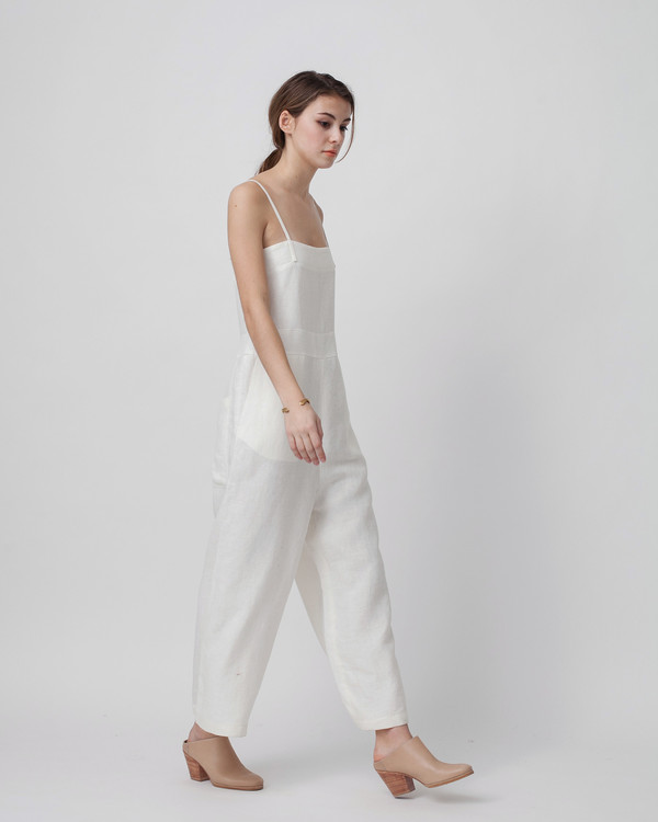 Luisa et la luna Lucia Jumpsuit in White Luisa et la luna Lucia Jumpsuit in White