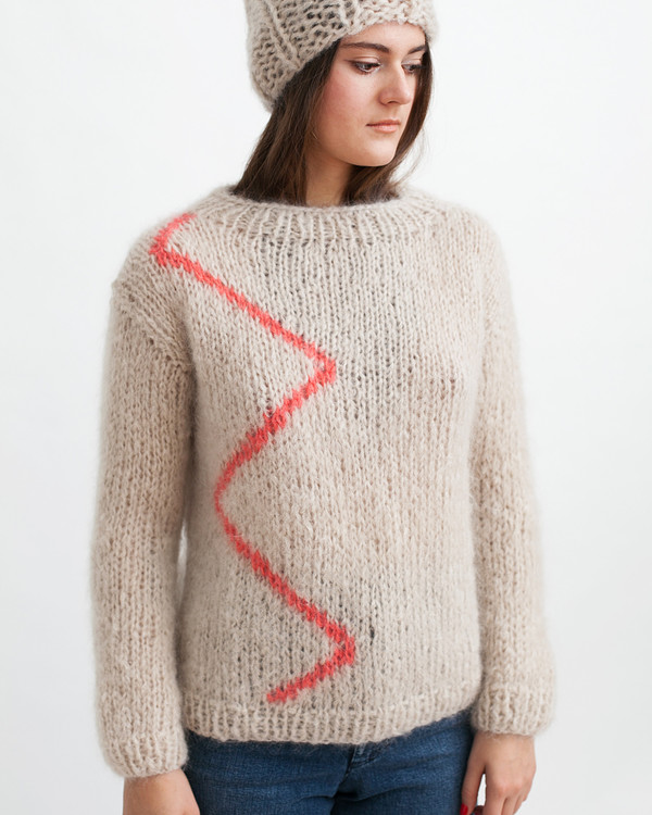 Maiami Mohair Zig-Zag Sweater Maiami Mohair Zig-Zag Sweater