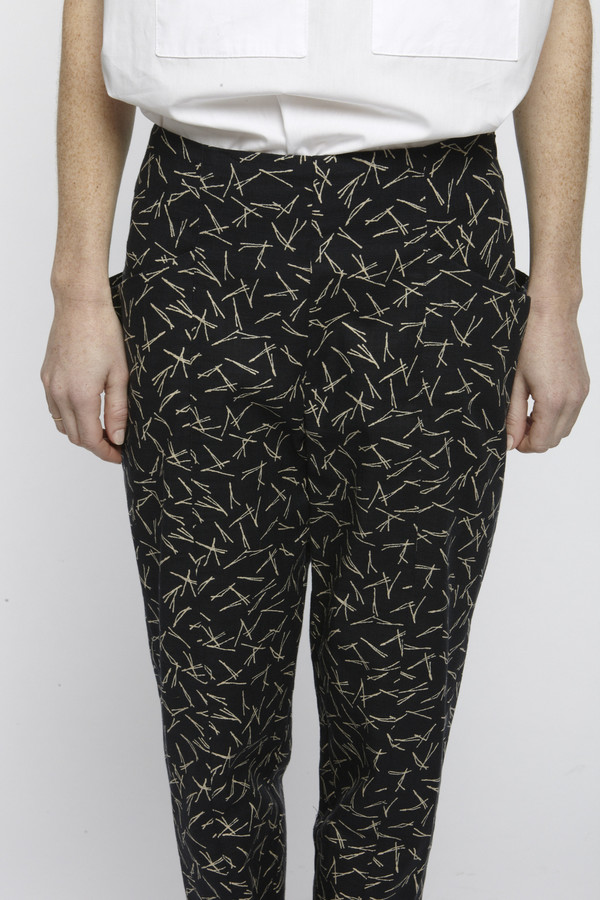 Suzanne Rae Printed Hip Pockets Pants Suzanne Rae Printed Hip Pockets Pants
