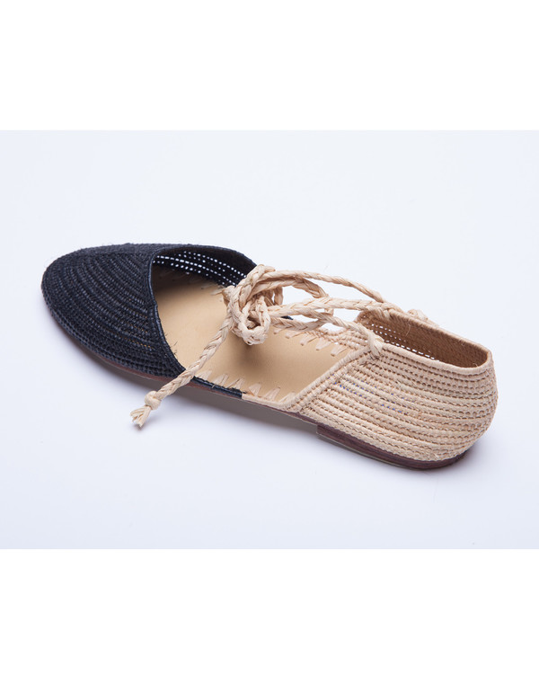 Proud Mary Raffia Bicolore Flat Espadrille Proud Mary Raffia Bicolore Flat Espadrille