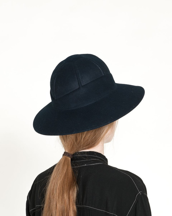 Clyde Safari Hat in Navy Clyde Safari Hat in Navy