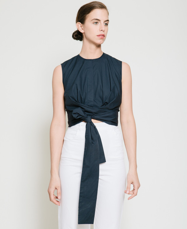 Gary Bigeni Sall Sleeveless Wrap Top Gary Bigeni Sall Sleeveless Wrap Top