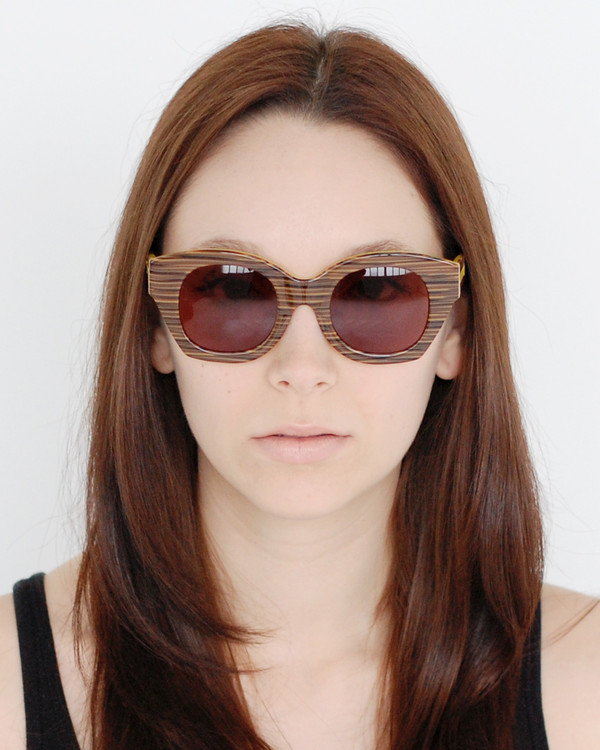 Karen Walker Soul Club in Wood Yellow Karen Walker Soul Club in Wood Yellow