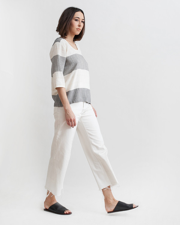 Ace & Jig Turnaround Pullover in Goddess Ace & Jig Turnaround Pullover in Goddess