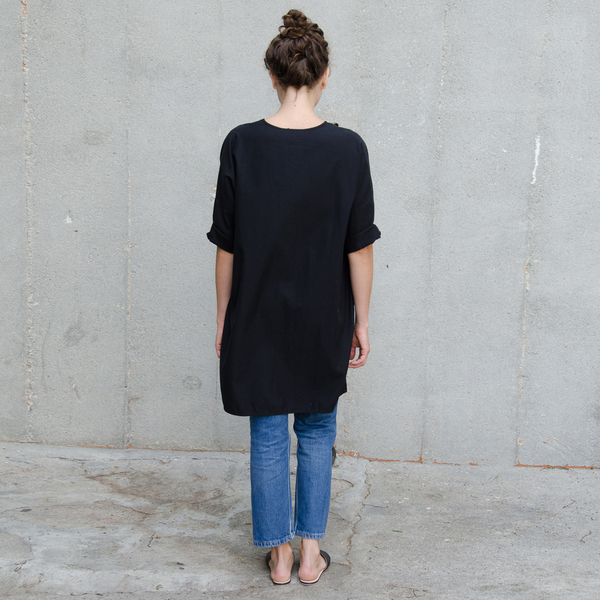 ALI GOLDEN KIMONO TUNIC - BLACK ALI GOLDEN KIMONO TUNIC - BLACK