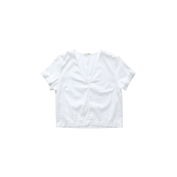 ALI GOLDEN V-NECK TOP - WHITE ALI GOLDEN V-NECK TOP - WHITE