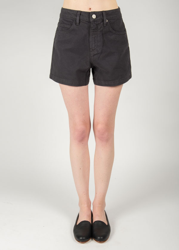 Objects Without Meaning - Hi-Rise Denim Short in Coal Objects Without Meaning - Hi-Rise Denim Short in Coal