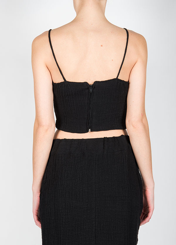 Objects Without Meaning - Leila Crop Top in Ink Objects Without Meaning - Leila Crop Top in Ink