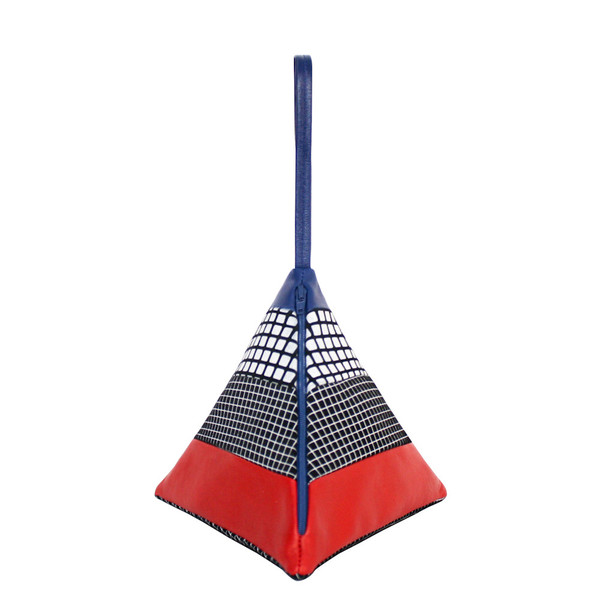 Striped Pyramid Bag, Unique Striped Pyramid Bag, Unique