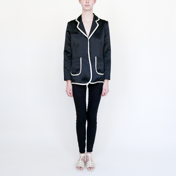 Tuxedo Jacket Notch Collar in Black Tuxedo Jacket Notch Collar in Black