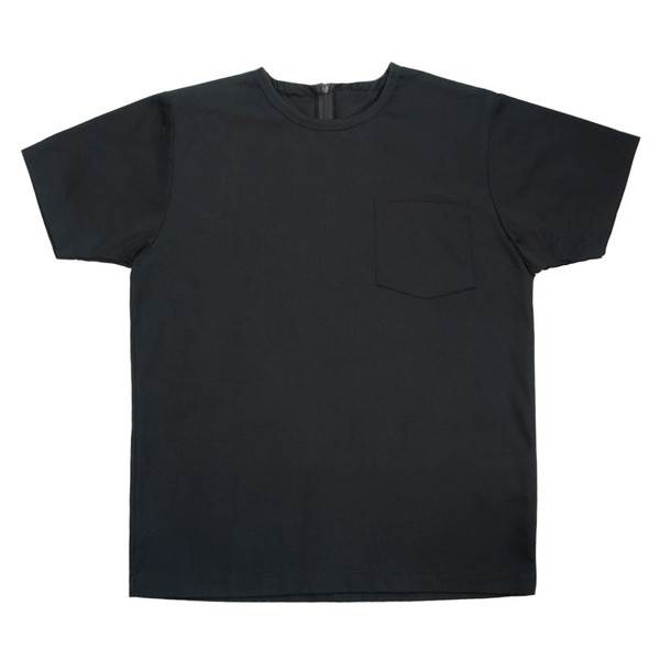 Slow and Steady Wins the Race White T-Shirt in Black Denim Slow and Steady Wins the Race White T-Shirt in Black Denim
