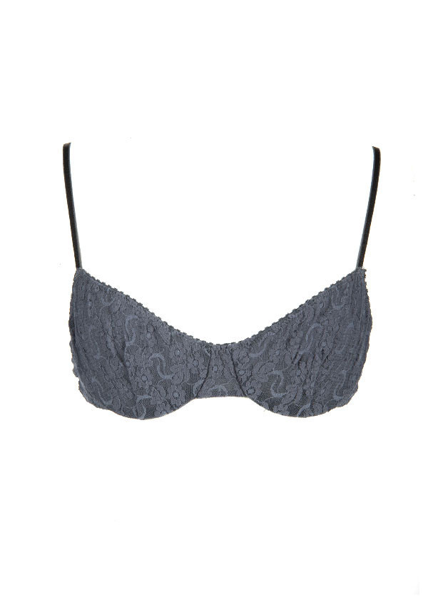 Only Hearts - Stretch Lace Underwire Bra in Gravel Only Hearts - Stretch Lace Underwire Bra in Gravel