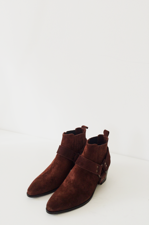 Assembly New York Brown Suede Harness Boot Assembly New York Brown Suede Harness Boot