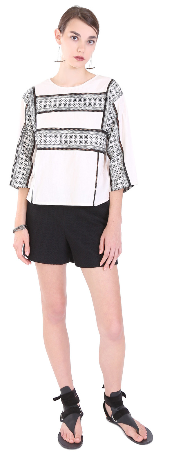 Hoss Intropia Embroidered Crop Top Hoss Intropia Embroidered Crop Top