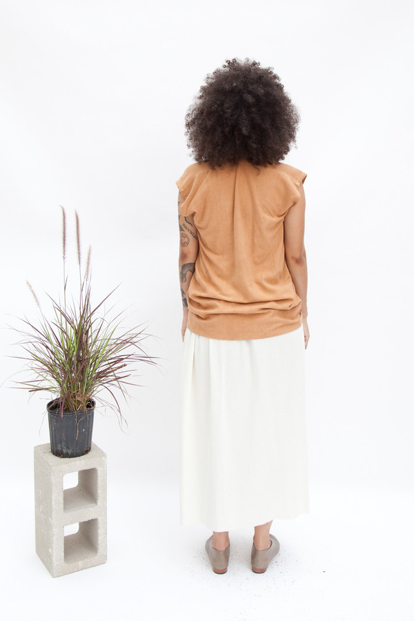 Miranda Bennett Everyday Top, Silk Noil in Camel Miranda Bennett Everyday Top, Silk Noil in Camel