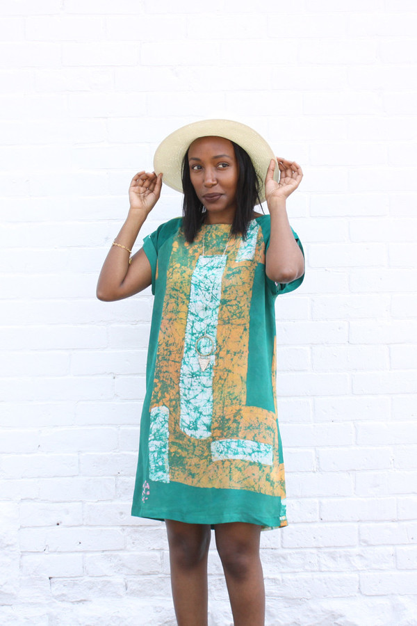 Osei-Duro Osei Duro Deni Dress (Green Rubics) Osei-Duro Osei Duro Deni Dress (Green Rubics)