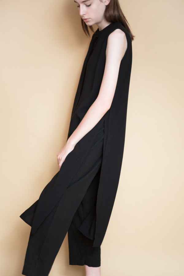 Just Female Marina Long Shirt / Black Just Female Marina Long Shirt / Black