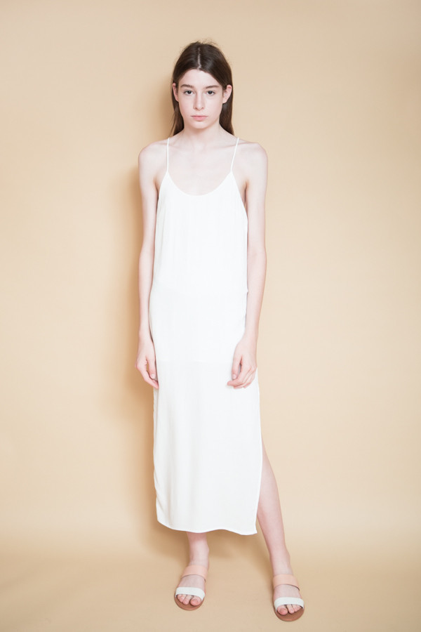 BLQ Basiq Tank Midi Dress / White BLQ Basiq Tank Midi Dress / White